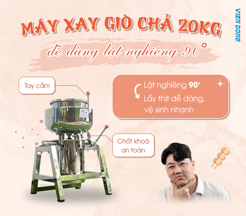 máy xay giò chả 20kg