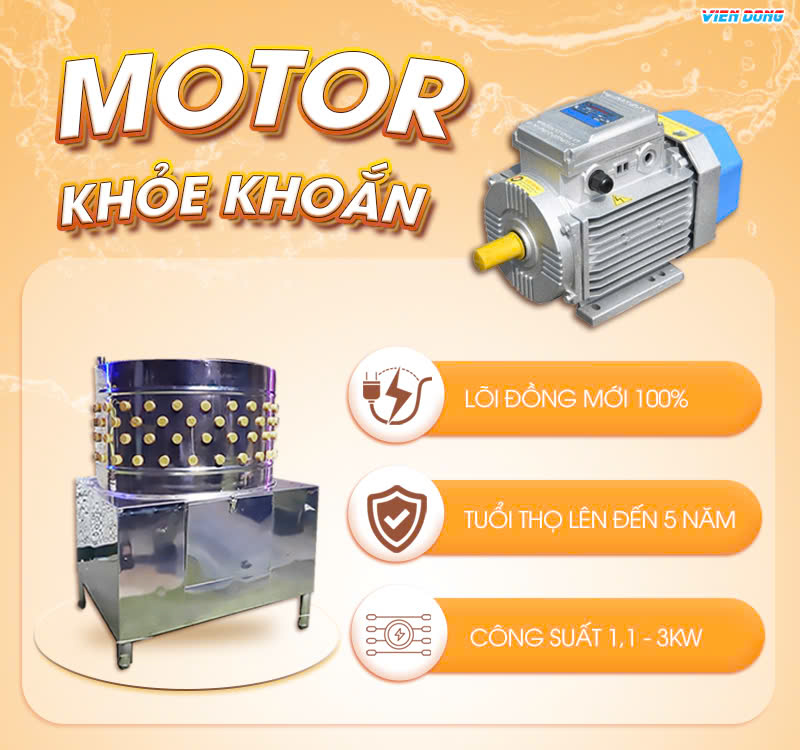 Máy vặt lông vịt VD55