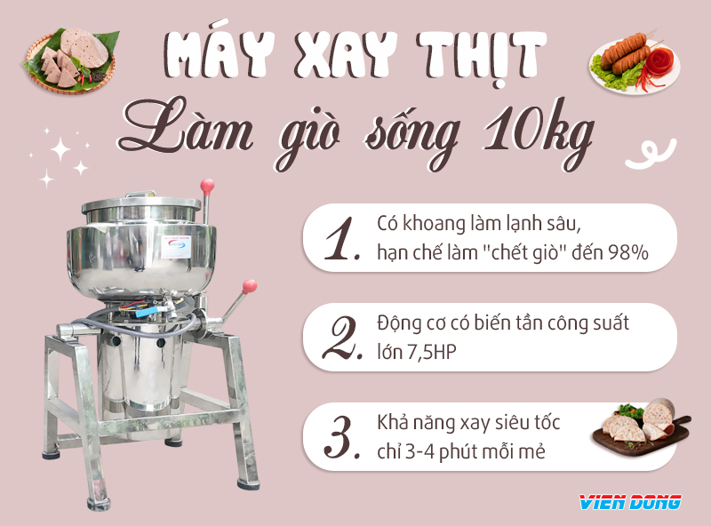 máy xay thịt làm giò 10kg