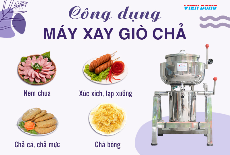 máy xay giò chả có biến tần