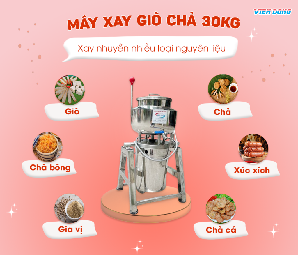 máy xay giò chả 30kg