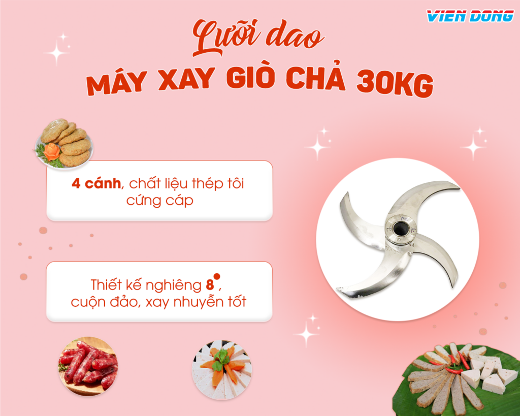 máy xay giò chả 30kg