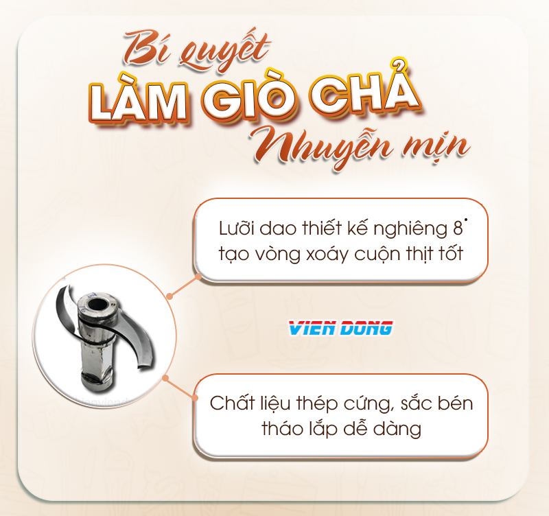 Máy xay chả lụa 25kg 